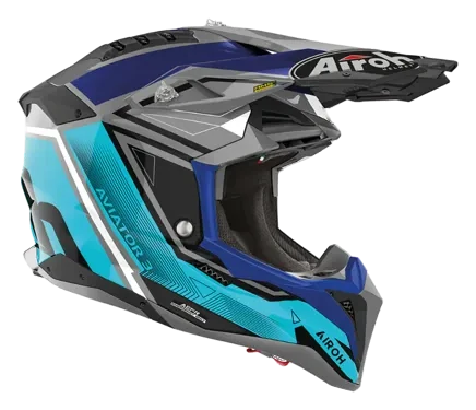 Мотокрос каска Airoh Aviator 3 League Blue Gloss