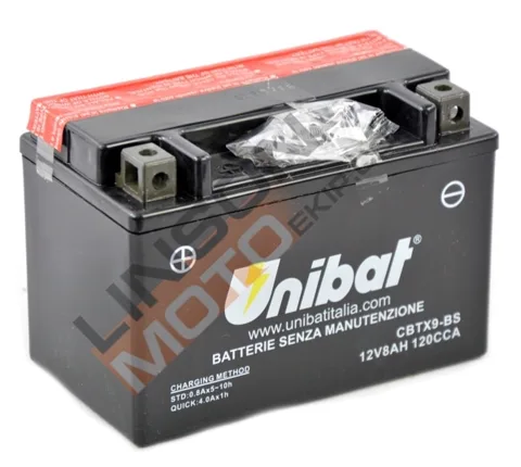 Акумулатор Unibat 12 V, 8 Ah CBTX9-BS